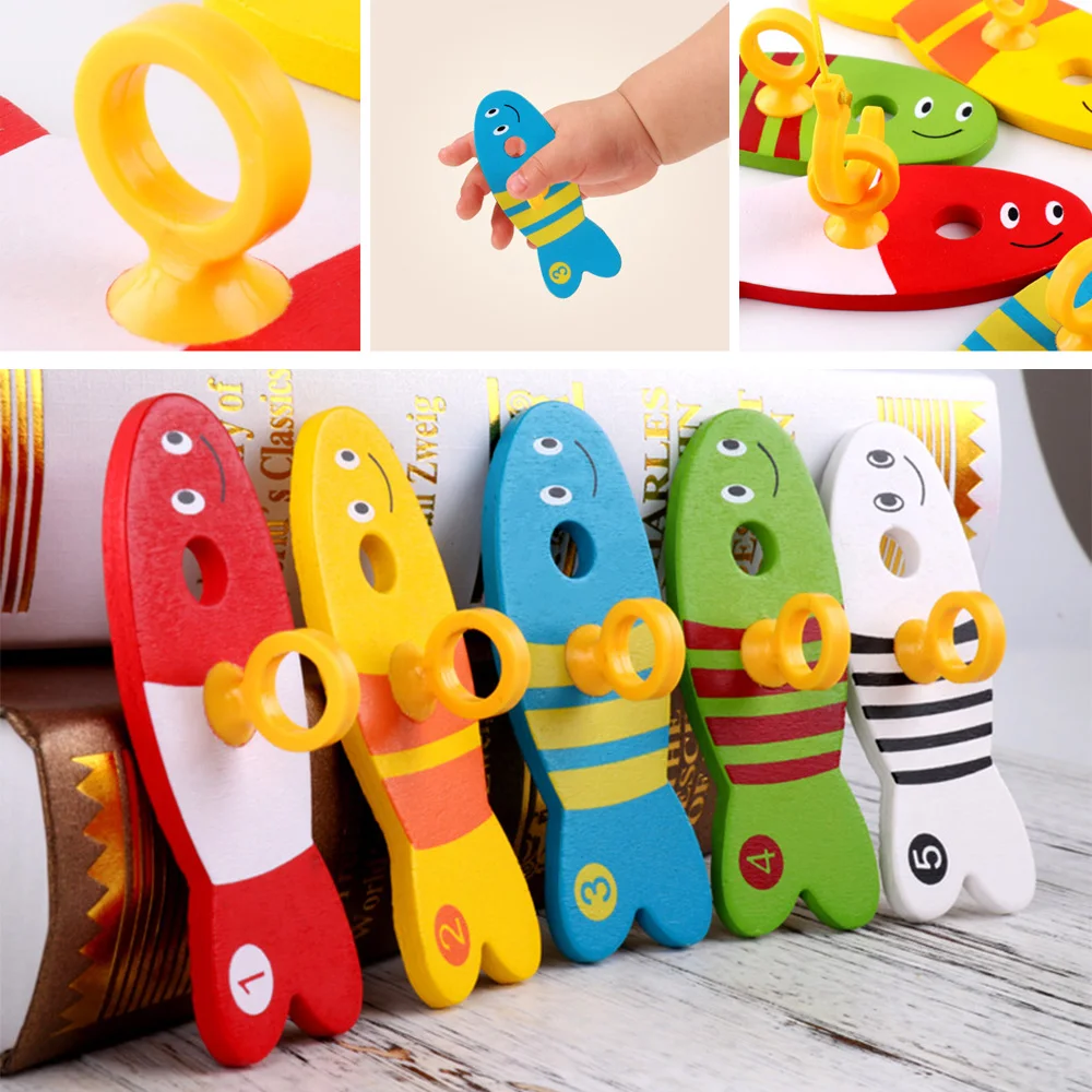 Деревянные цифровые рыболовные игры игрушки для рыбалки экологически чистые