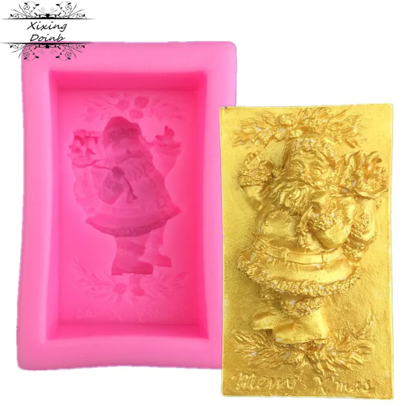 Xixing Санта шоколадный пудинг украшения торта инструменты кухня выпечки продукты