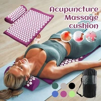 acupressure mat massage relieve stress back body pain spike cushion yoga acupuncture mat