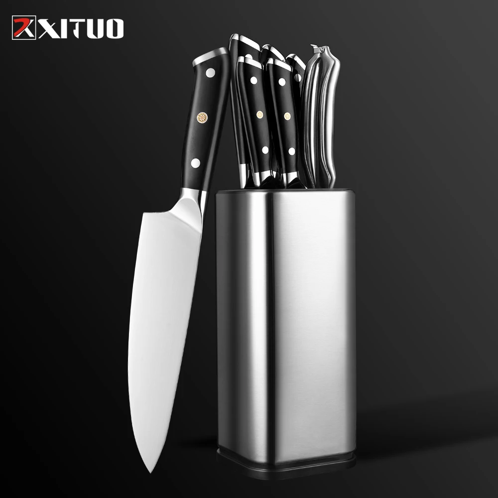 XITUO набор кухонных ножей Супер Немецкий стальной нож шеф повара японский Santoku