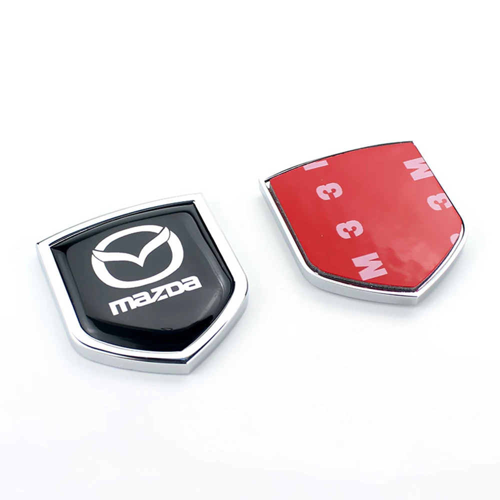 

2Pcs/Set Auto Exterior Car Side Sticker Metal Emblem Decal Exterior Accessories for Mazda 2 3 6 CX-5 CX-3 Car Badge Decals
