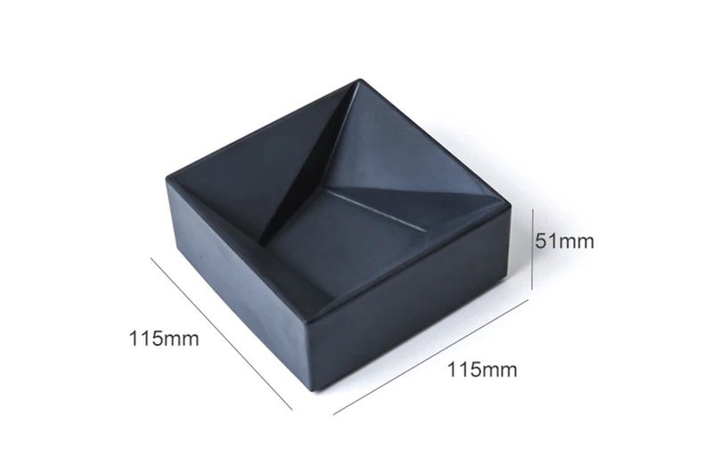 Форма для цементного лотка геометрическая форма украшения стола цемента лоток