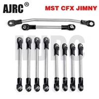 1set titanium alloy steering pull rod wtraxxas 5347 ball joint chassis linkage rod end gax0131tatb for mst cfx jimny rc cars