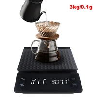 3kg0 1g digital coffee scale with timer lcd electronic scales food balance measuring weight kitchen coffee scales g oz ml
