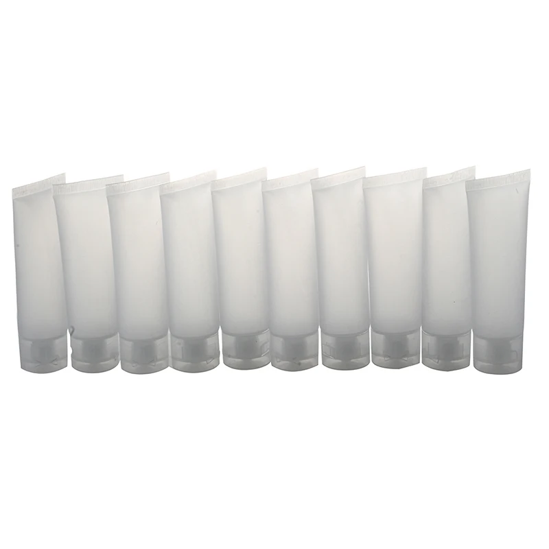 

10PCS Dull Polish Empty Cosmetic Soft Tube Travel Makeup Container (15ML(8.5*3.7*2.2cm))
