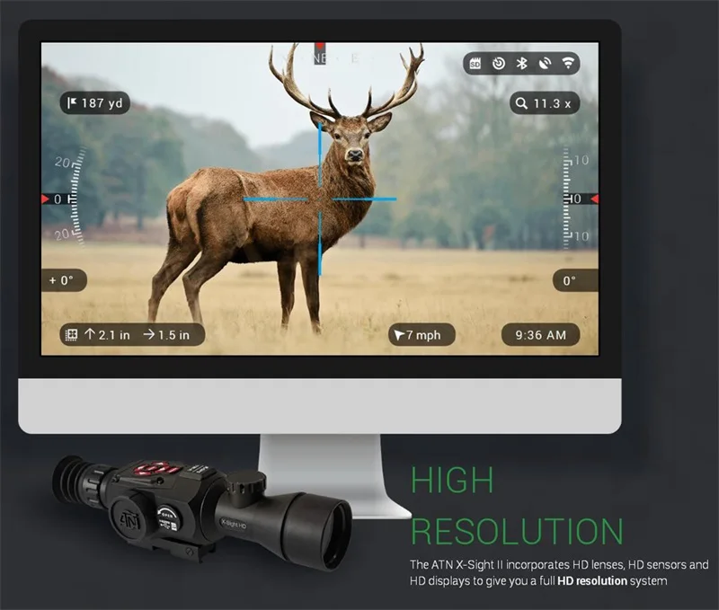 ATN3 14X SightII 1080p цифровой взгляд ночного видения atnx sightii 3 14 11 + более высокое