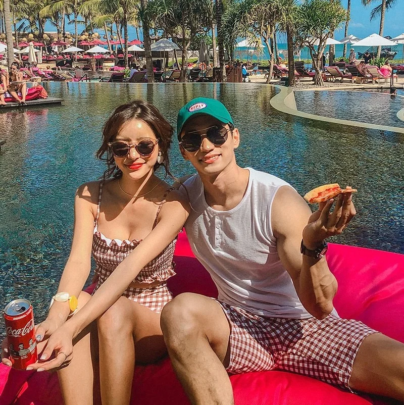 Korean couple swimsuit 2020 new hot spring split swimsuit + beach pants