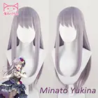 Anihutminato Yukina Wig BanG Dream! Женский парик из синтетических волос, фиолетовый цвет