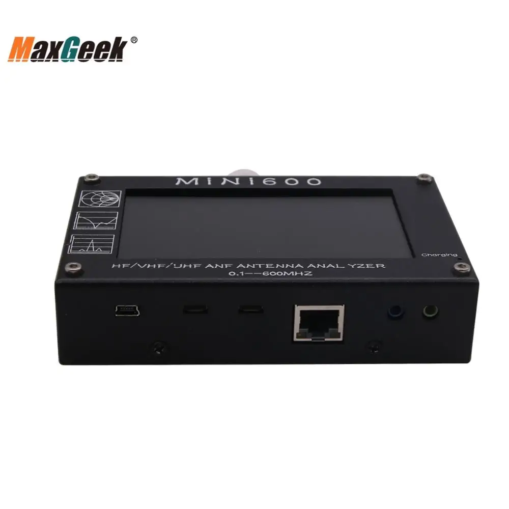 Анализатор антенны Maxgeek MINI600 HF/VHF/UHF 0 1 600 МГц с сенсорным экраном TFT LCD 4 3