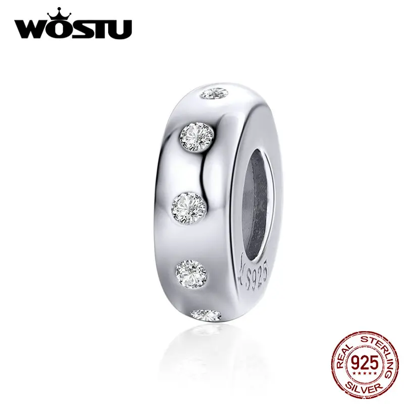 Стильные пробки для браслета WOSTU из стерлингового серебра 925 пробы с шариками