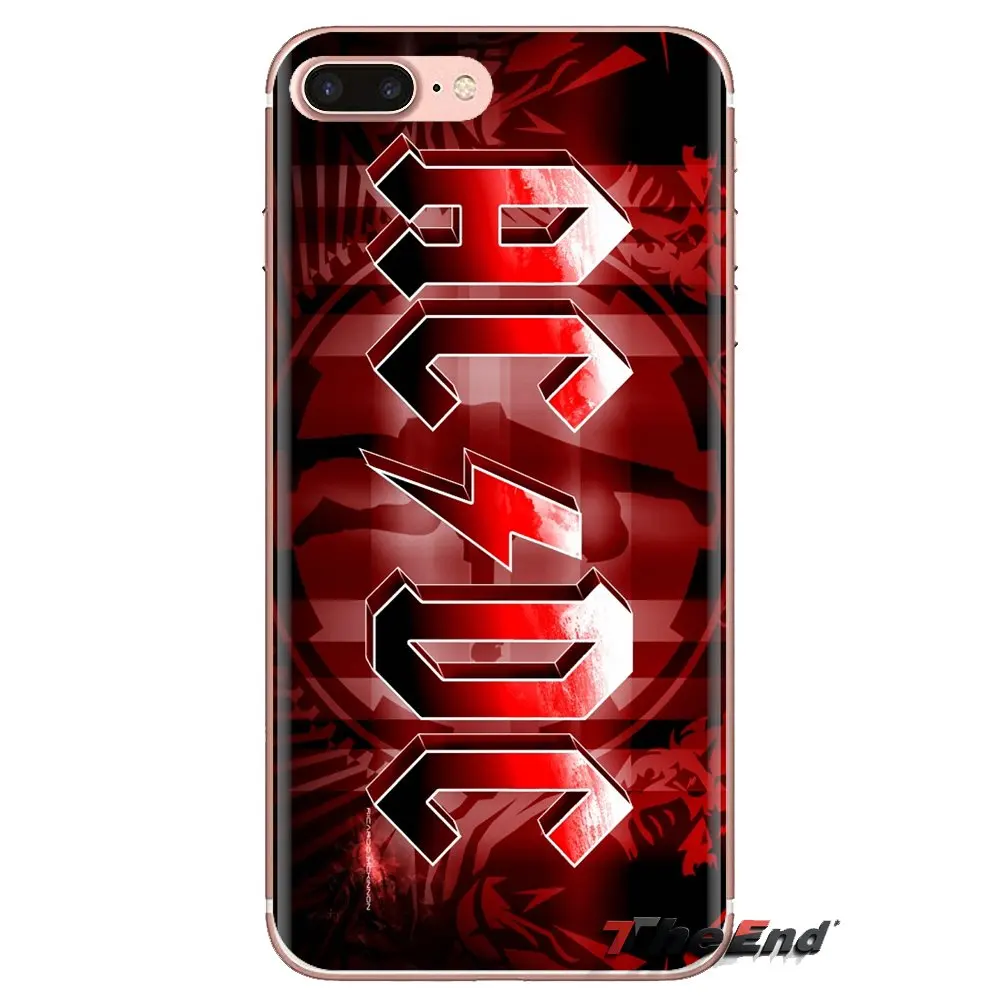 Музыка ACDC AC DC Малкольм Angus прозрачные мягкие чехлы для samsung Galaxy S3 S4 S5 мини S6 S7 край S8