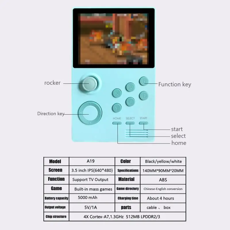 

Moonlight Treasure Box Handheld Network Version Wireless WIFI Connection HDMI Output Game Player