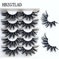 2-5Pair 15-25mm 3d Mink Lashes Bulk Faux with Custom Box Wispy Natural Mink Lashes Pack Short Wholesales Natural False Eyelashes