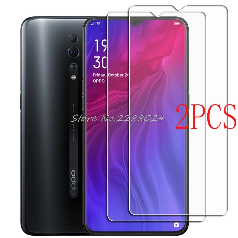 

Закаленное защитное стекло для OPPO Reno Z, 2 шт., Защитное стекло для OPPO RenoZ PCDM10, CPH1979 6,4 дюйма, Защитная пленка для экрана