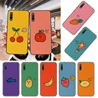 Чехол для телефона Huawei Honor 9X 9 9A 10 20 8X 8A 8S 7X 7A i 6A Pro Play Lite, черный чехол с 3D изображением фруктов и красивых цветов