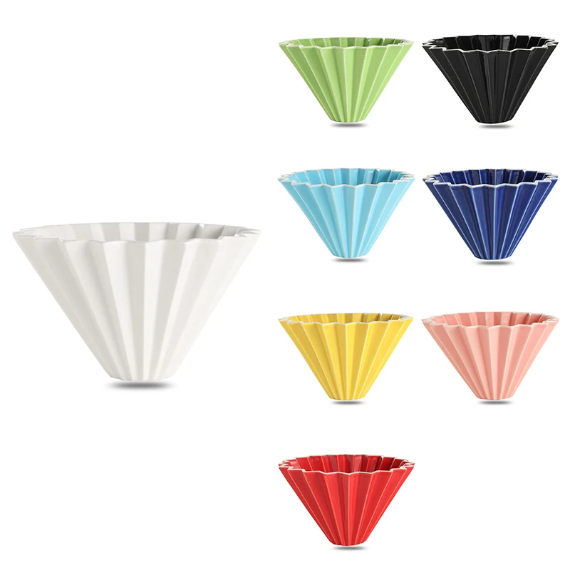 

Ceramic Coffee Filter Reusable Filters Coffee Maker V60 Funnel Dripper Cake Filter Cup Coffee Accessories