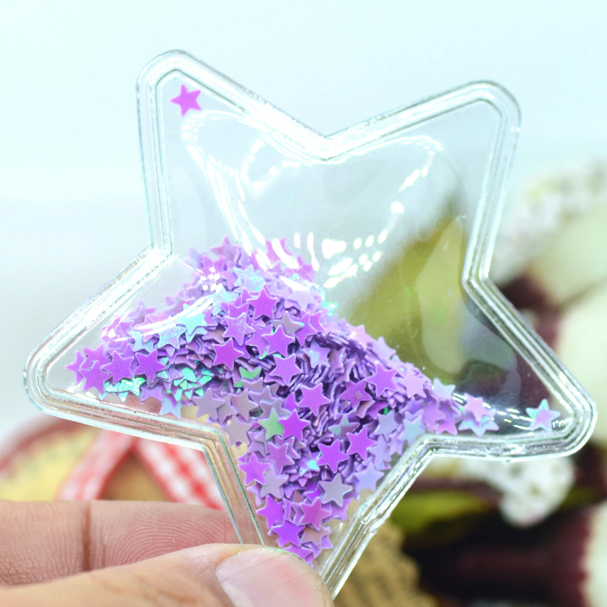 12 шт 65 мм ПВХ прозрачный надувной конфетти звезд Свадебная вечеринка для