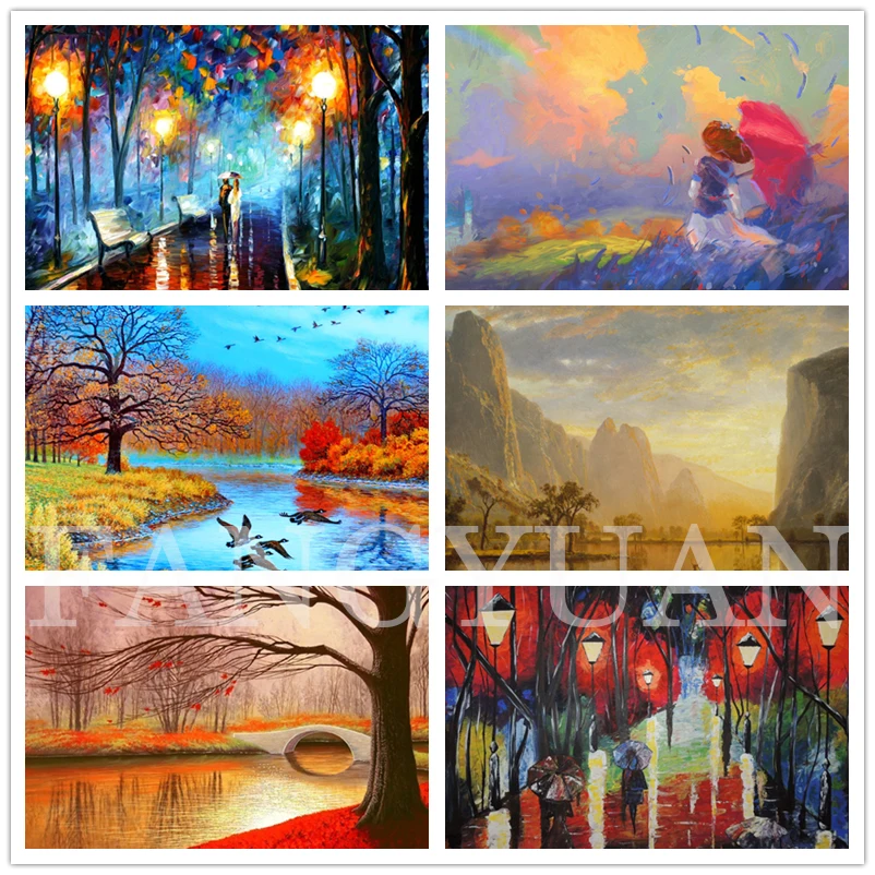 

5D Diamond Painting Landscape Diy Full Square Round Diamond Embroidery Cross Stitch Kits Home Decoration Wall Art Pictures