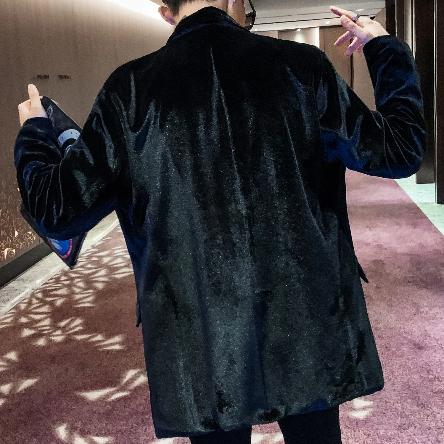 Suit Version Woolen Coat Mid-length Social Guy Autumn Winter New Stage Costumes For Singers Mens Blazer Jacket | Мужская одежда