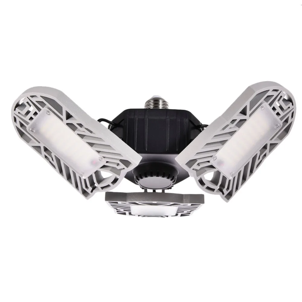 Led Garage Lamp UFO Deform Industrial Lamp E27/E26 Led High Bay Light 60/80W Workshop Parking Warehouse Lamp 85-265v
