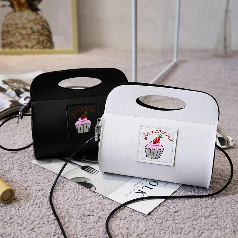 Новая Милая женская мини сумка с рисунком мороженого из искусственной кожи