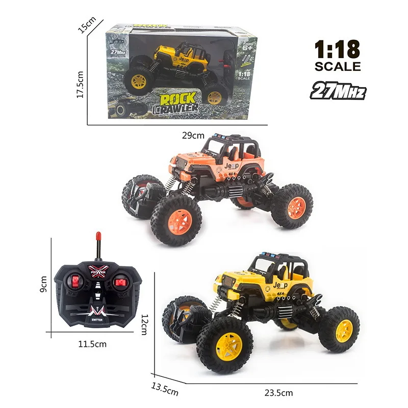 

1:18 4CH Light Off-road Motorcycle Climbing Pickup Truck Boy Remote Control Toy