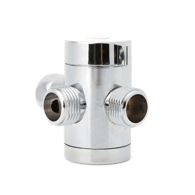 

G1/2" Three Head Function Switch Adapter Control Valve 3 Way Tee Connector Diverter Valve