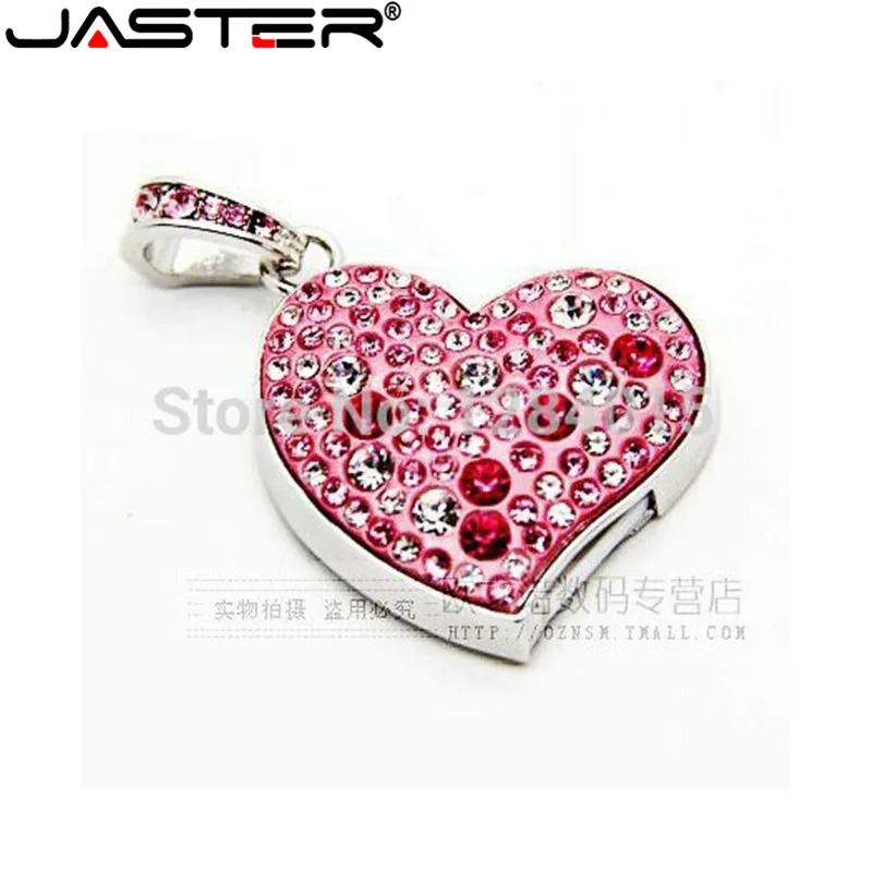 Корабль алмаз любящее сердце USB флэш накопитель с украшением в виде кристаллов