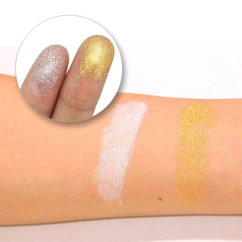 Miss Rose брендовые тени для век мерцающие блестящие натуральные золотые серебряные