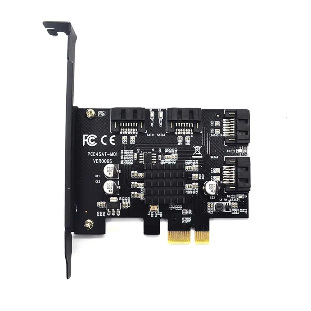 4 порта 6G PCI E к SATA 3 0 плата расширения контроллер конвертер для Windows адаптер
