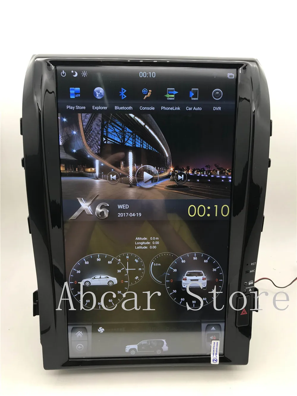 1" Tesla стиль Android 8,1 PX6 HDMI Автомобильный dvd-плеер gps навигация для Toyota LAND CRUISER LC200 2008- радио ips стерео
