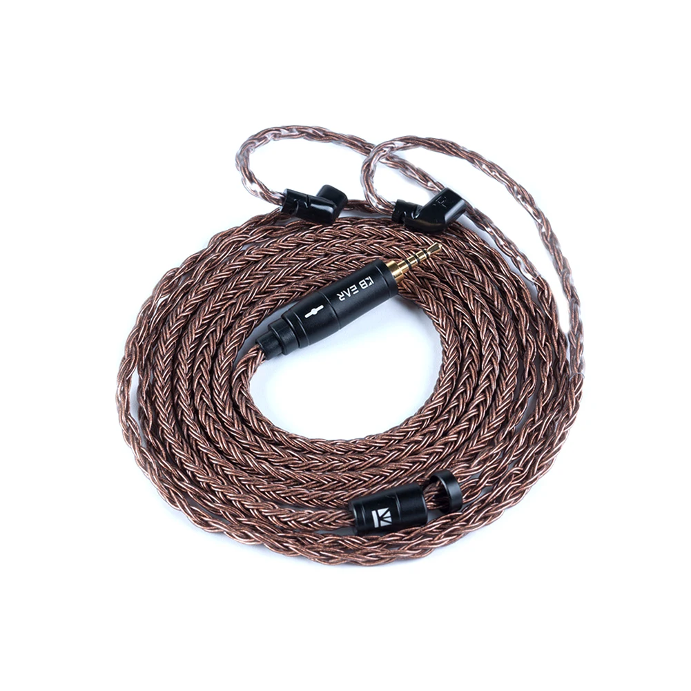 

KBEAR Durable 16 Core Silver Plated Cable 2.5/3.5/4.4mm Balanced Earphone Upgrade Cable With MMCX/2Pin for KZ ZSN ZS10 PRO AS12