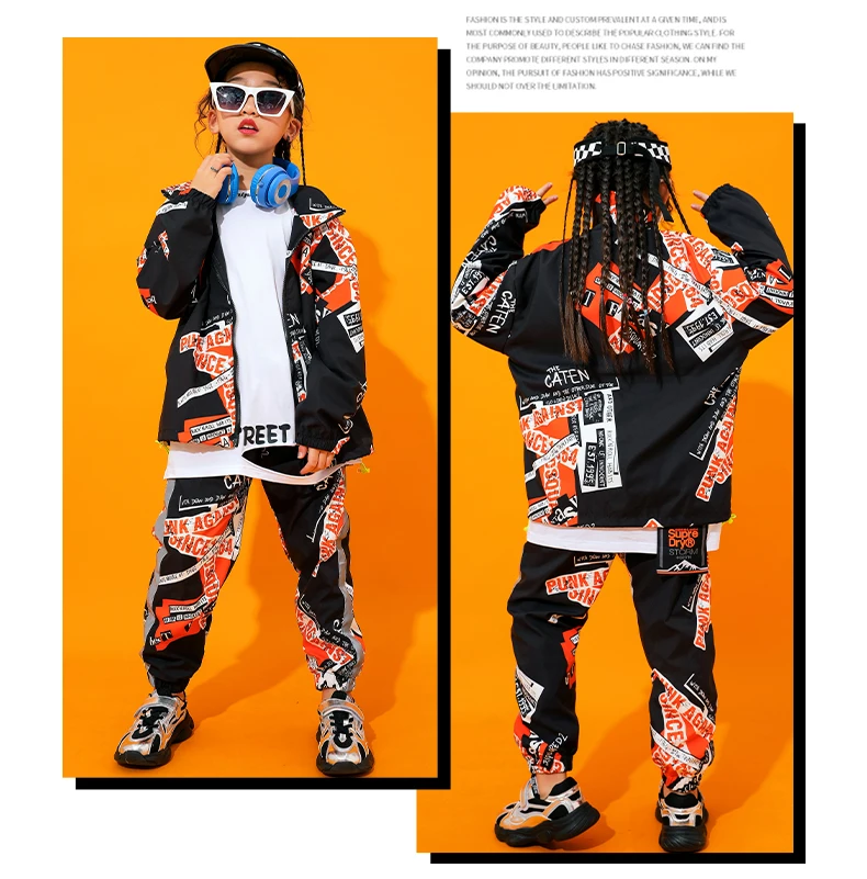 Children'S Street Dance Costumes Hip Hop Clothing Boys Jazz Dance Costumes Performance Stage Wear Girls Tide Clothes DQS2979