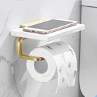 Мраморная стойка для полотенец, держатель для туалетной бумаги, настенная бумажная коробка, полка для мобильного телефона, аксессуары для ванной комнаты, матовый золотой держатель для полотенец