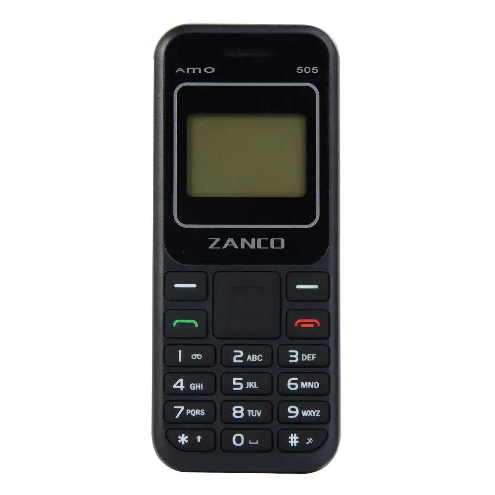 Мини 2G Zanco AMO 505 1,44 дюймов Экран Bluetooth FM радио классических телефон дешевый Оперативная Память память 32 Мб 400 мА/ч, Батарея