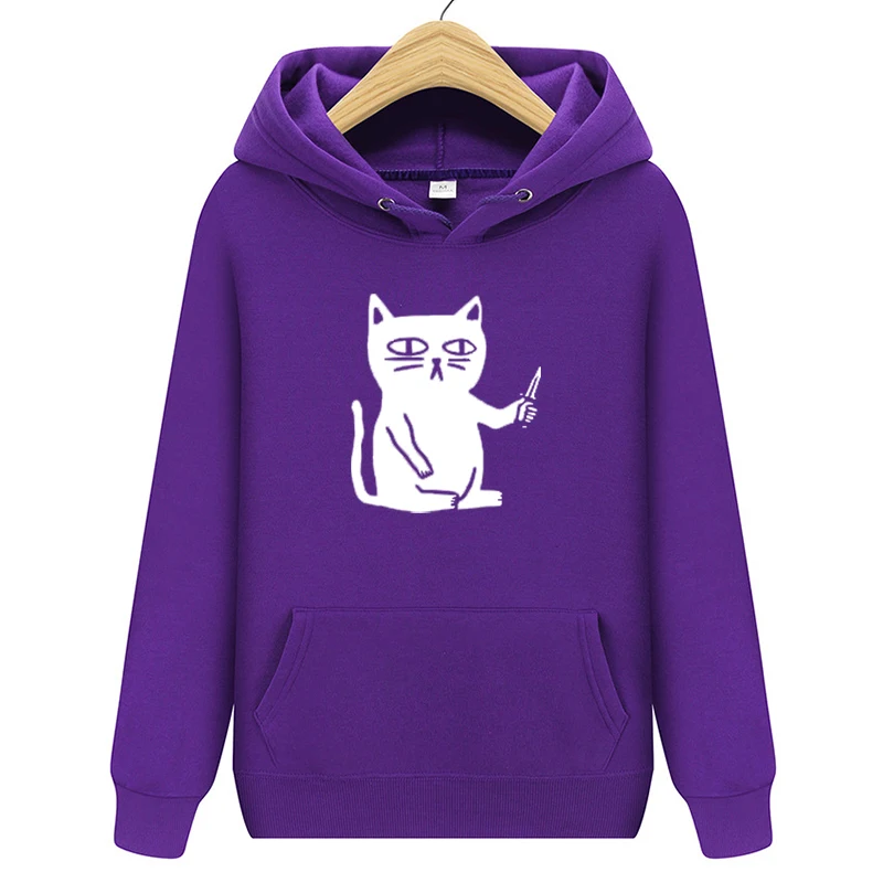 

Street Hoodie women's sweatshirt autumn long-sleeved hoodie Harajuku hoodie cute cat printed sweatshirt women