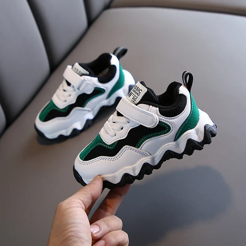 Новинка 2020 однотонная детская обувь модная простая повседневная на плоской