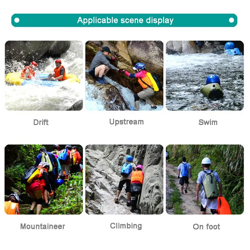 

Portable Travel Waterproof Bag Dry Bag Double Shoulder Drifting Swimming Waterproof Dry Bag Waterproof Dry Bag 5l