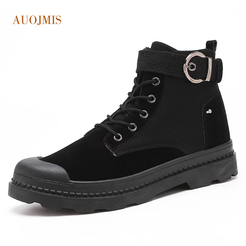 Мужские ботинки AUOJMIS Martin снег помощь инструменты пустынные британский стиль