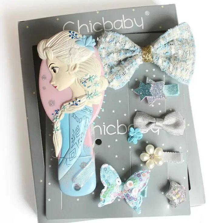 Рождественский подарочный набор детские украшения для волос резинка гребень