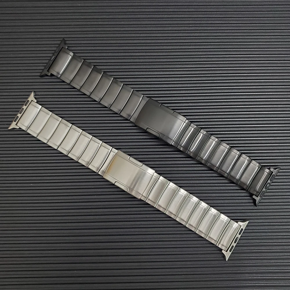Складная застежка из нержавеющей стали ремешок для Apple watch band 44 мм 42 мм 40 мм 38 мм ссылка браслет для iWatch серии 4 5 металлический ремешок для часов