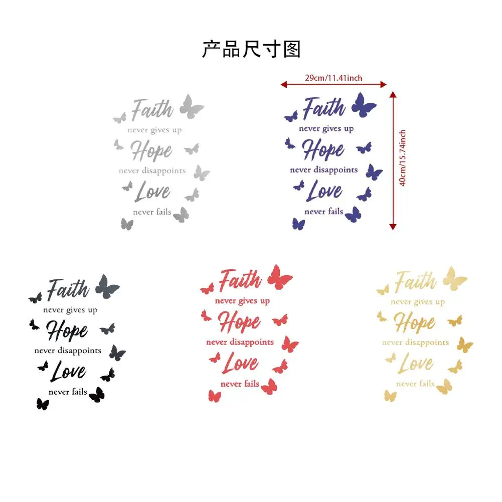 

English Alphabet Stickers Mirror Wall Stickers Household Decoration Accessories Decoration Stickers Muraux Bedroom Decor