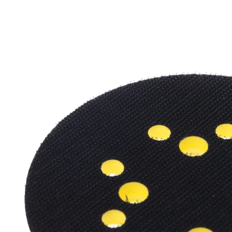 

5 Inches 125 MM 8-Hole Back-up Sanding Pad 4 Nails Hook and Loop Sander Backing Pad for Electric Grinder Power Tools 62KD