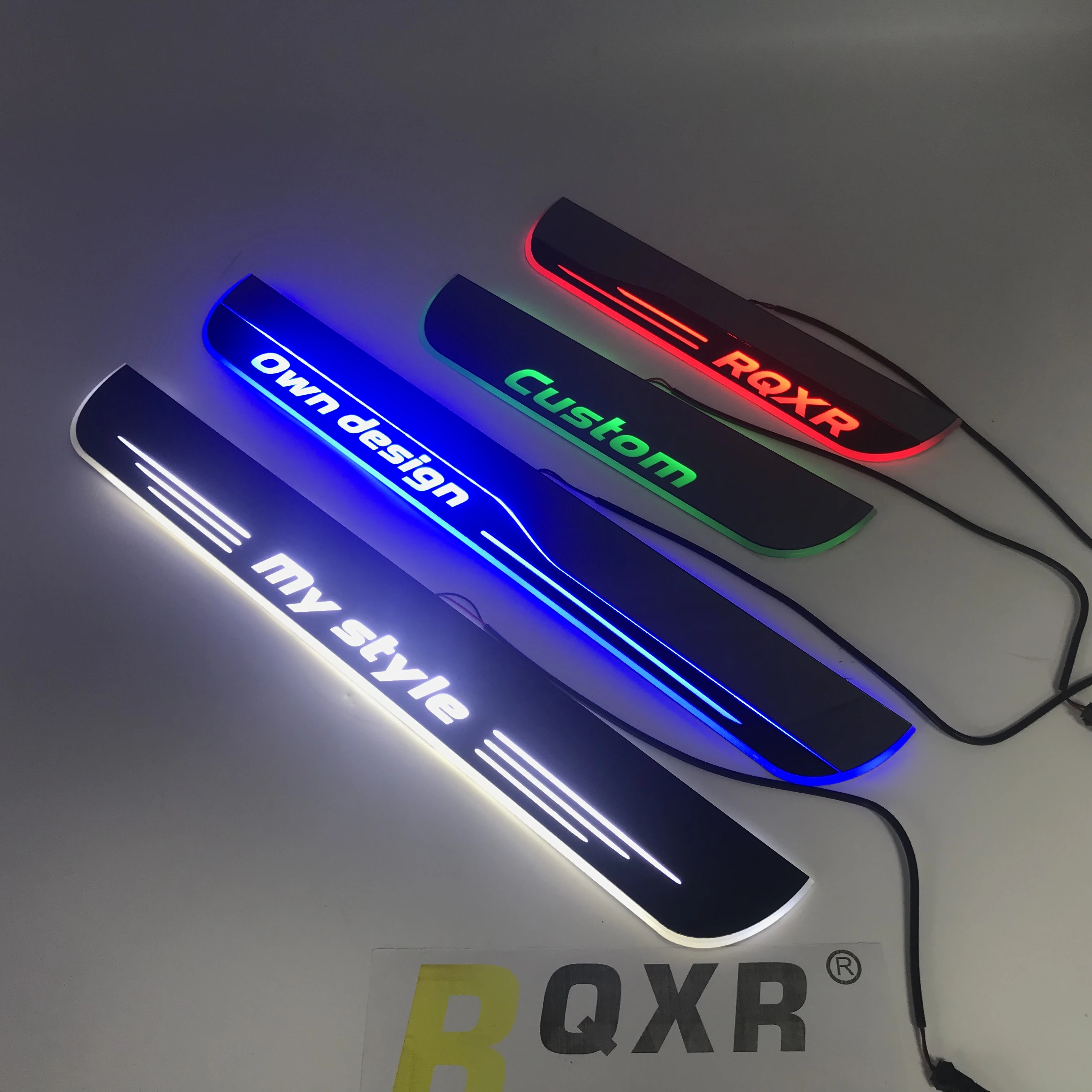 

Express Delivery Led Door Sill Plate Strip Welcome Light Pathway Accessories Guard Protectors for Range Rover Evoque