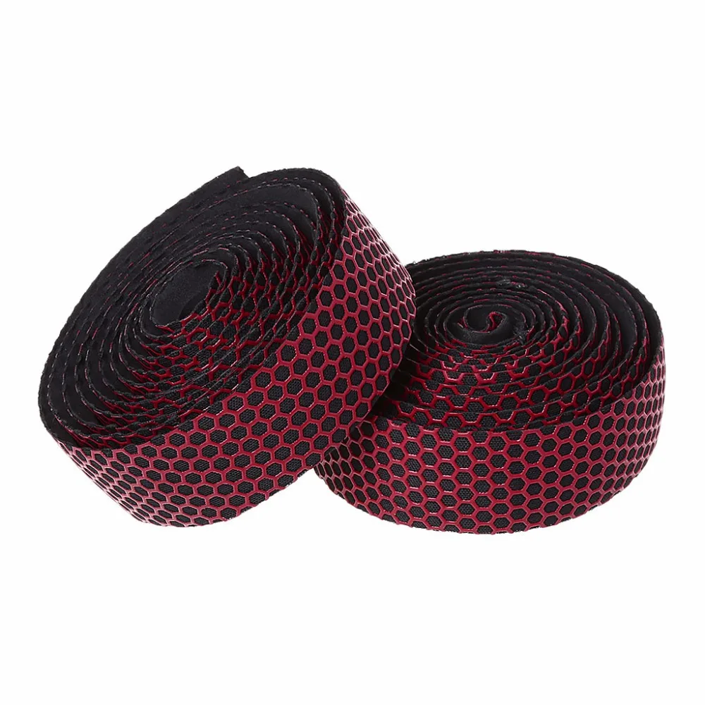 

1 Pair MTB Bicycle Handlebar Tape Road Bike Grip Tape Cycling Accessories Soft Breathable Fixed Gear Belt Honeycomb Nonslip