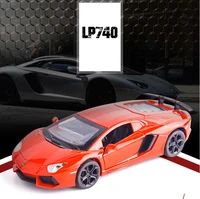 new 132 lp740 alloy sports car model diecast sound super racing lifting tail hot car wheel for children gifts free shipping