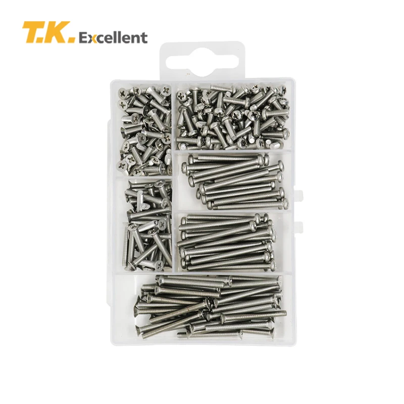 Т. К. Отличный набор винтов с плоской головкой Phillips из нержавеющей стали M3 * 10 20 30 35