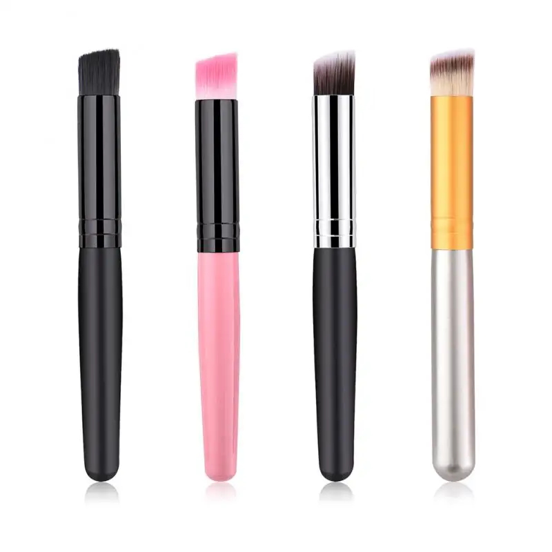 

1PC Skin-Friendly Foundation Brush Nylon Fiber Makeup Brush Deep Cleaning Facial Remover Puff For Lady Facial Makeup Care Tools