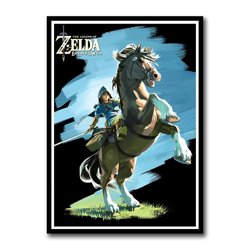 HD Game Legend of Zelda Posters Wall Art Prints White Coated Picture Modern Home Room Decoration | Дом и сад