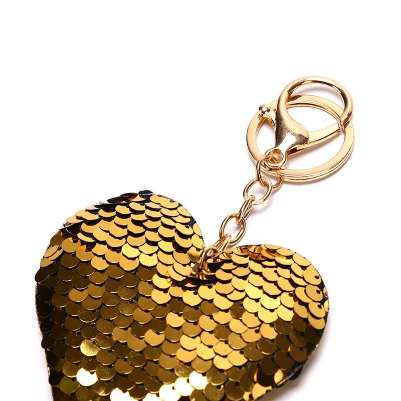 

Cute Unicorn Sequin Keychain Mermaid Animal Keychain Sparkling Love Keyring Women Shoulder Bag Mobile Phone Car Pendant Keychain